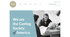 Desktop Screenshot of castingsociety.com